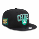 NEW ERA BOSTON CELTICS NBA PATCH 9FIFTY SNAPBACK CAP 'BLACK/GREEN'