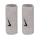 NIKE SWOOSH DOUBLEWIDE WRISTBAND (1 PAIR) 'GREY'