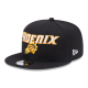 NEW ERA PHOENIX SUNS NBA PATCH 9FIFTY SNAPBACK CAP 'BLACK/WHITE'