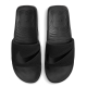 NIKE AIR MAX CIRRO MEN'S SLIDES 'BLACK/METALLIC SILVER'