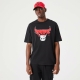 CHICAGO BULLS NBA DRIP LOGO BULLS T-SHIRT 'BLACK'