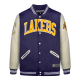 NBA LOS ANGELES LAKERS LETTERMAN JACKET 'PURPLE'