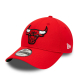 NEW ERA CHICAGO BULLS TEAM SIDE PATCH 9FORTY ADJUSTABLE CAP 'RED'