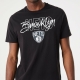 NEW ERA BROOKLYN NETS NBA SCRIPT T-SHIRT 'BLACK/WHITE'