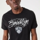 NEW ERA BROOKLYN NETS NBA SCRIPT T-SHIRT 'BLACK/WHITE'