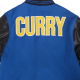 NBA STEPHEN CURRY GOLDEN STATE WARRIORS VARSITY JACKET 'BLUE'
