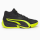 PUMA COURT PRO BASKETBALL SHOES 'BLACK / ELECTRIC LIME'