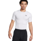 UA HEATGEAR SHORT SLEEVE COMPRESSION T-SHIRT 'WHITE'