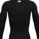 UA HEATGEAR LONG SLEEVE COMPRESSION T-SHIRT 'BLACK'