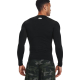 UA HEATGEAR LONG SLEEVE COMPRESSION T-SHIRT 'BLACK'