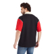 NBA CHICAGO BULLS TYPOGRAPHY OVERSIZED POLO T-SHIRT 'BLACK'