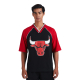 NBA CHICAGO BULLS CONTRAST COLOUR OVERSIZED T-SHIRT 'BLACK'