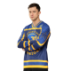 NBA STEPH CURRY GOLDEN STATE WARRIORS FULL SLEEVE OVERSIZED HOCKEY T-SHIRT 'NAVY BLUE'