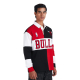 NBA CHICAGO BULLS EMBROIDERED OVERSIZED POLO FULL SLEEVE T-SHIRT 'RED'