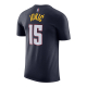NIKE NIKOLA JOKIC DENVER NUGGETS NBA T-SHIRT 'NAVY BLUE'