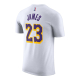 NIKE LEBRON JAMES LOS ANGELES LAKERS #23 NBA T-SHIRT 'WHITE'