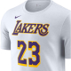 NIKE LEBRON JAMES LOS ANGELES LAKERS #23 NBA T-SHIRT 'WHITE'