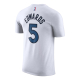 NIKE ANTHONY EDWARDS MINNESOTA TIMBERWOLVES NBA T-SHIRT 'WHITE'