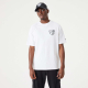 NEW ERA BROOKLYN NETS NBA INFILL TEAM LOGO OVERSIZED T-SHIRT 'WHITE/BLACK'