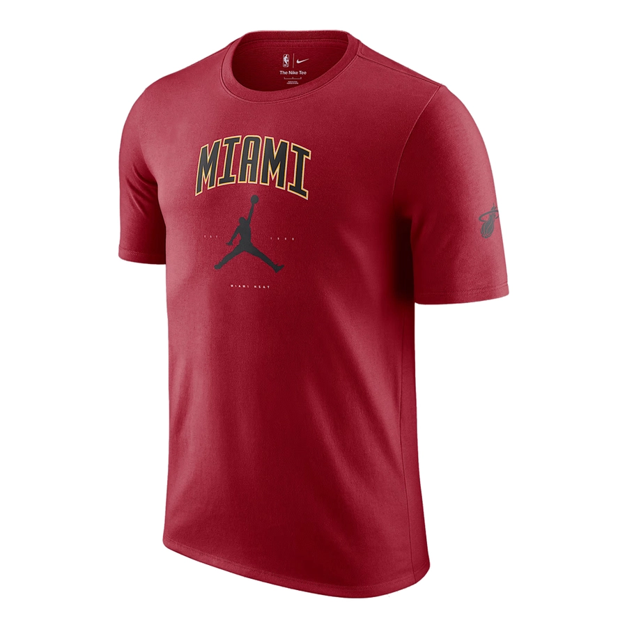 JORDAN MIAMI HEAT ESSENTIAL NBA T-SHIRT 'TOUGH RED'