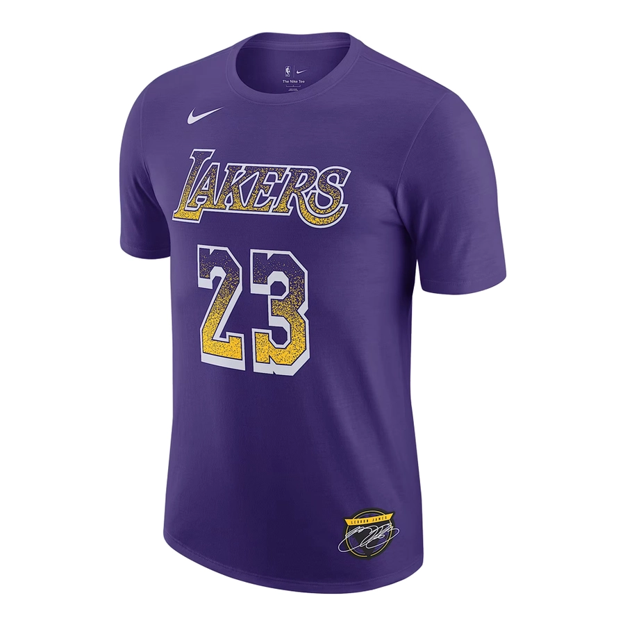 NIKE LEBRON JAMES LOS ANGELES SELECT SERIES NBA T-SHIRT 'PURPLE'