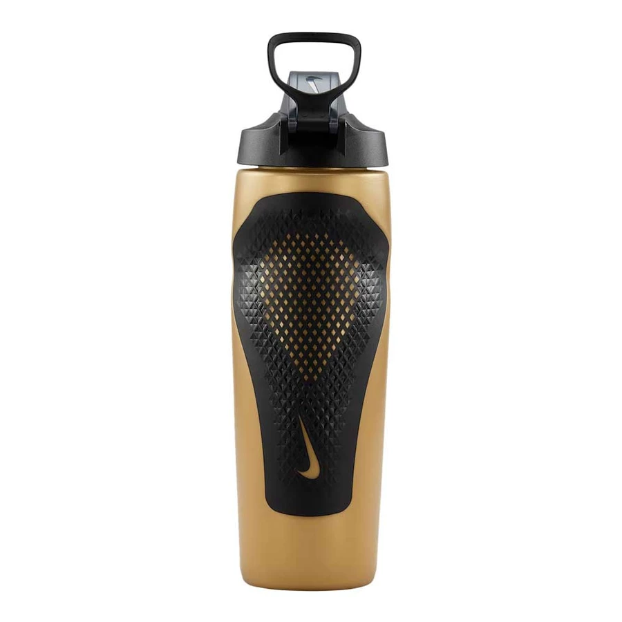 NIKE REFUEL BOTTLE LOCKING LID 710 ML 'METALLIC GOLD/BLACK/BLACK IRIDESCENT'
