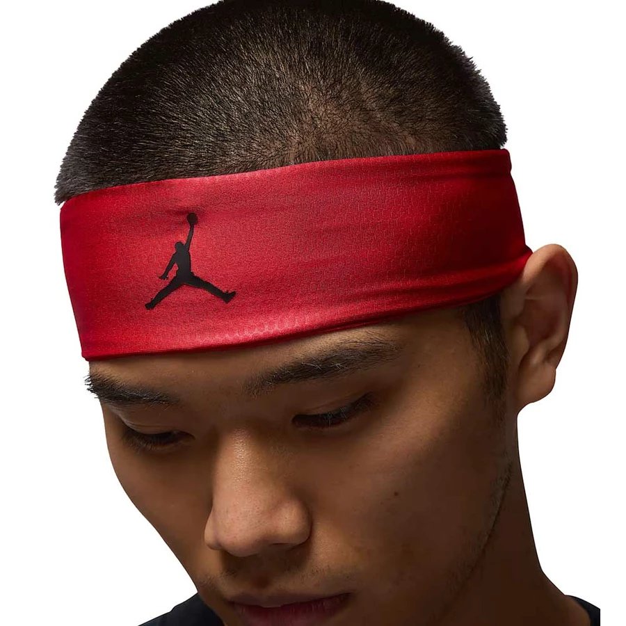 JORDAN DRI-FIT PERFORMANCE SPORT ADJ HEADBAND 'GYM RED/BLACK'