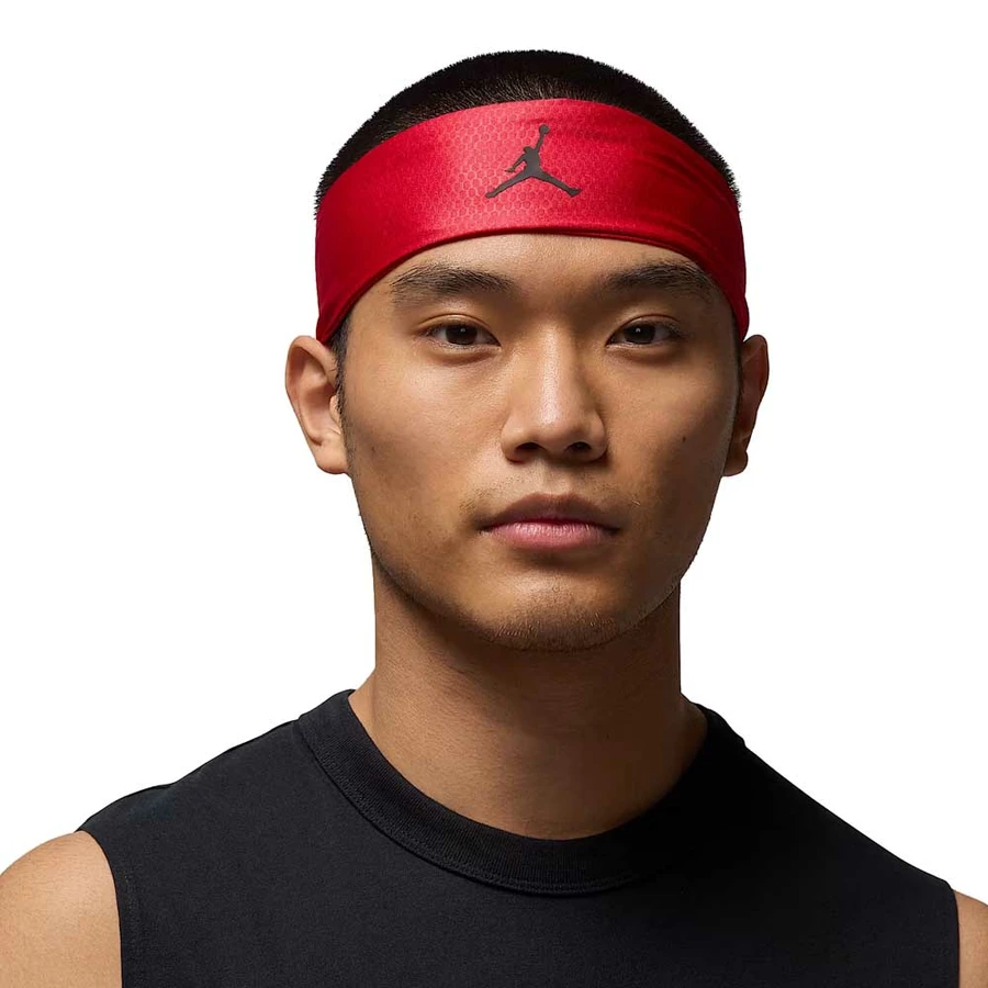 JORDAN DRI-FIT PERFORMANCE SPORT ADJ HEADBAND 'GYM RED/BLACK'