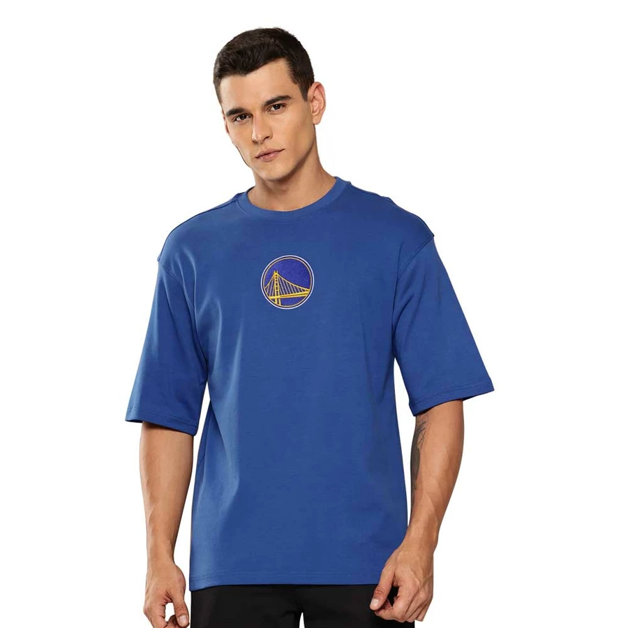 NBA GOLDEN STATE WARRIORS GRAPHIC OVERSIZED T-SHIRT 'BLUE'