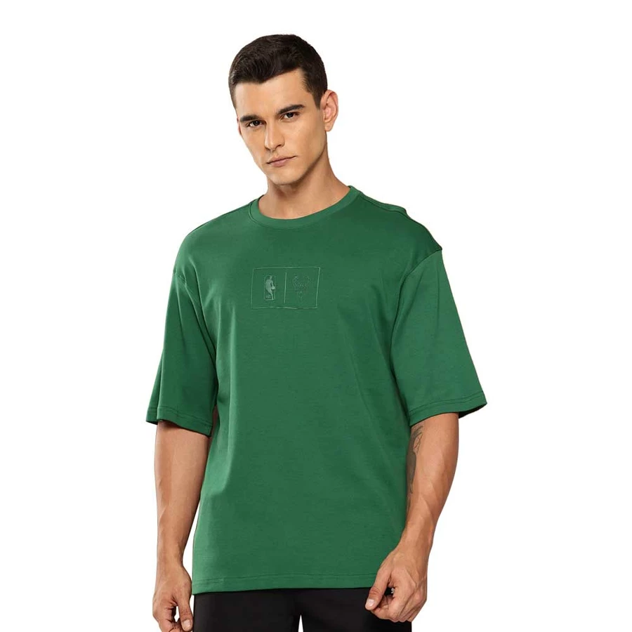 NBA MILWAUKEE BUCKS CITY OVERSIZED T-SHIRT 'GREEN'