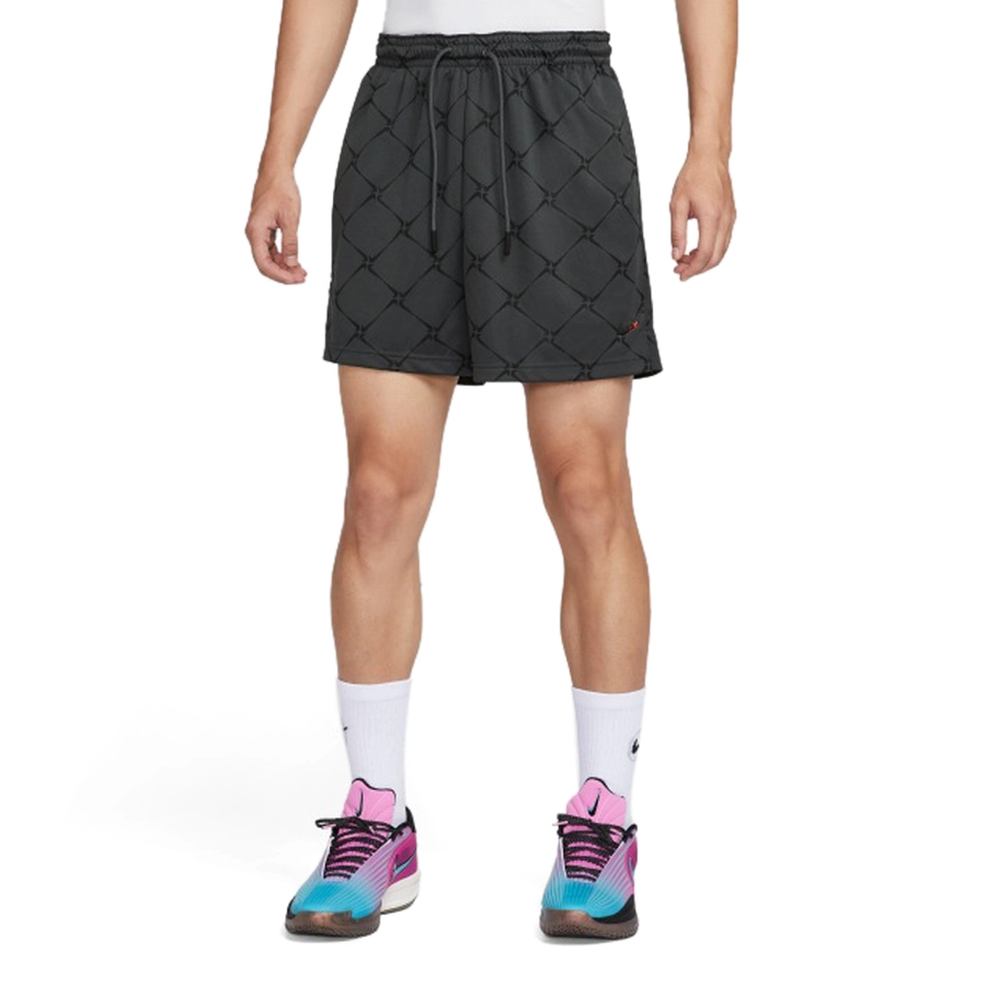 NIKE DRI-FIT MEN'S 6 INCHES BASKETBALL SHORTS STREET 'ANTHRA/BLACK'