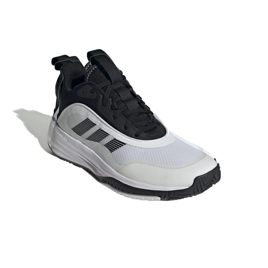 ADIDAS MEN'S OWN THE GAME 3.0 BASKETBALL SHOES 'CLOUD WHITE / CORE BLACK'