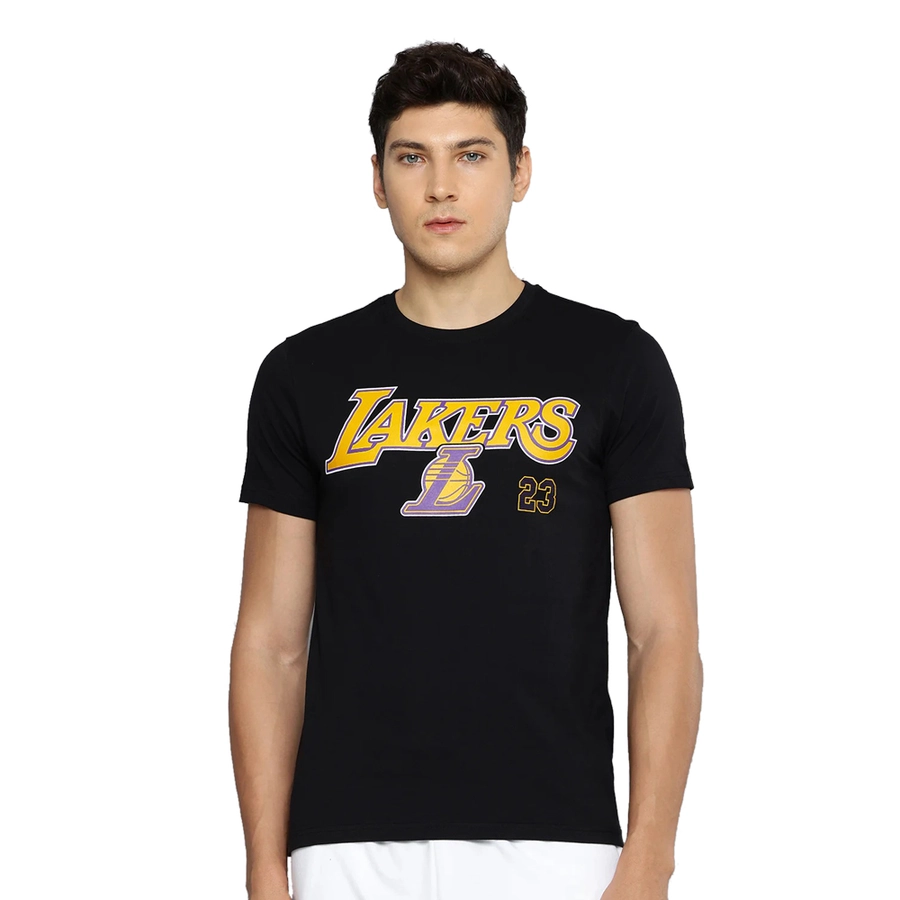 NBA LEBRON JAMES LOS ANGELES LAKERS CLASSIC T-SHIRT 'BLACK'