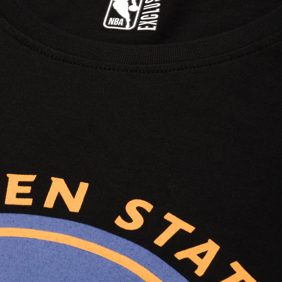 NBA GOLDEN STATE WARRIORS CLASSIC CREST T-SHIRT-BLACK