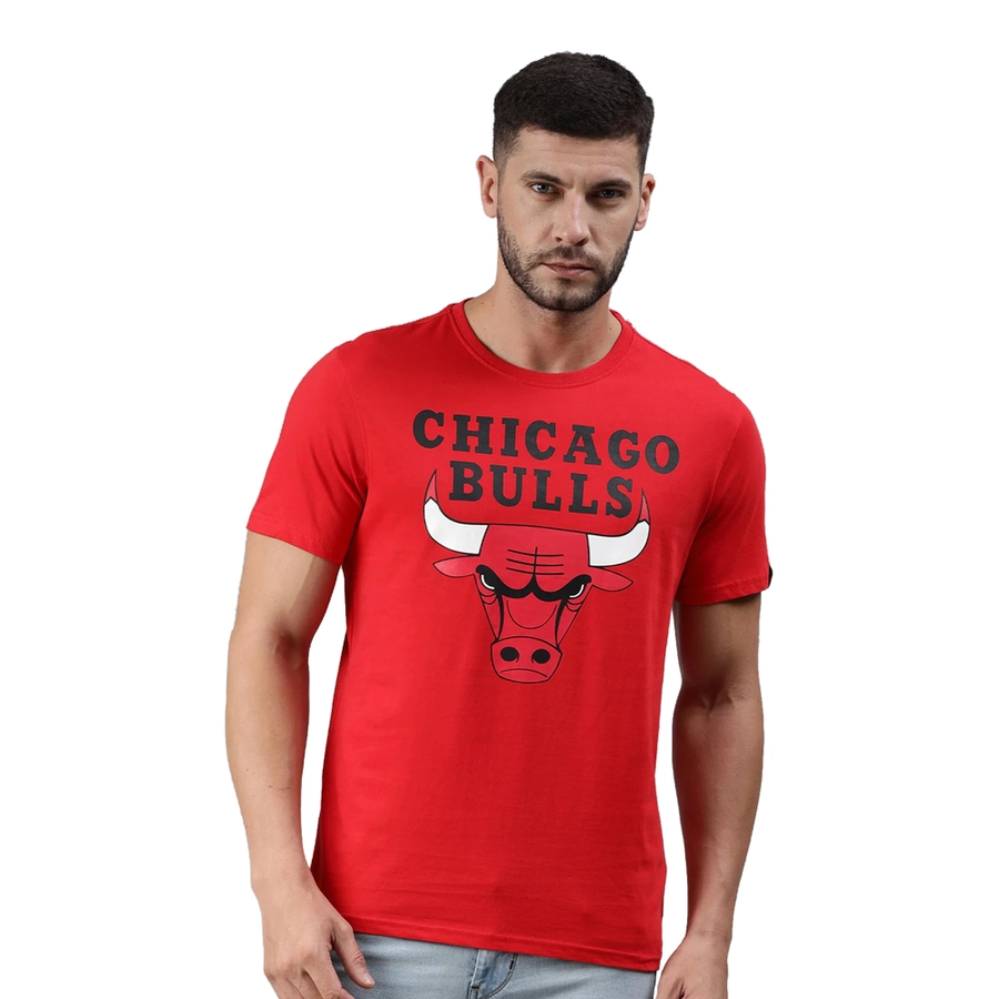 NBA CHICAGO BULLS CLASSIC CREST T-SHIRT 'RED'