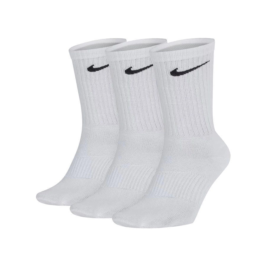 NIKE PERFORMANCE LIGHTWEIGHT TRAINING CREW SOCKS (3 PAIRS) 'WHITE/BLACK'