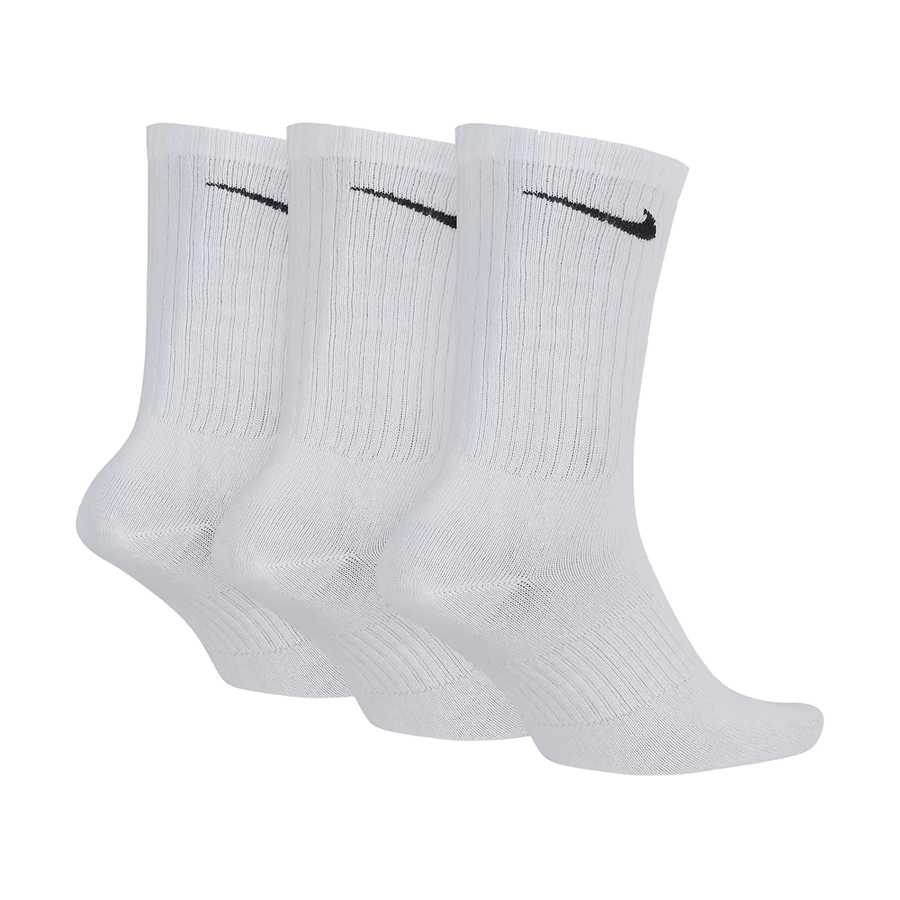 NIKE PERFORMANCE LIGHTWEIGHT TRAINING CREW SOCKS (3 PAIRS) 'WHITE/BLACK'
