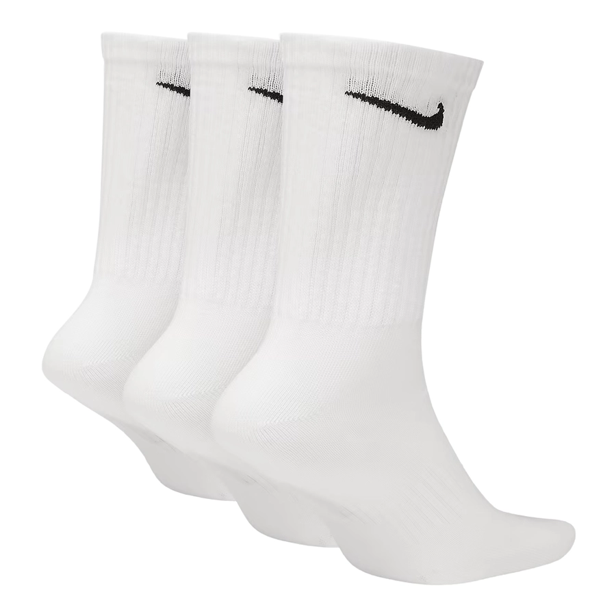 NIKE EVERYDAY LIGHTWEIGHT TRAINING CREW SOCKS (3 PAIRS) 'WHITE'