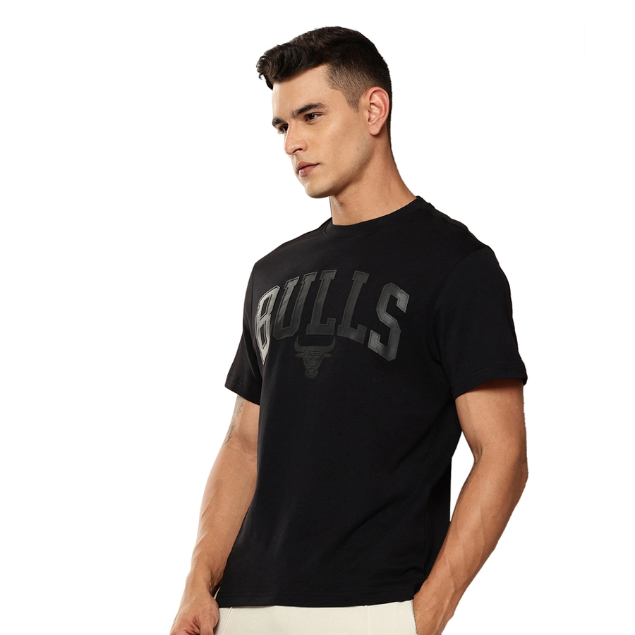 NBA CHICAGO BULLS MONOCHROME BLACK T-SHIRT 'BLACK'