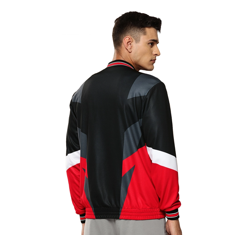 NBA CHICAGO BULLS LIGHTWEIGHT JACKET 'BLACK/RED'
