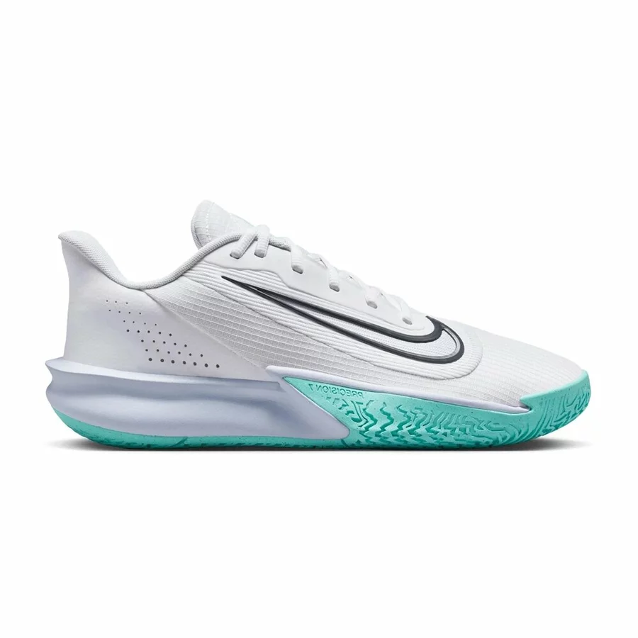 NIKE PRECISION 7 BASKETBALL SHOES 'WHITE/BLUE'