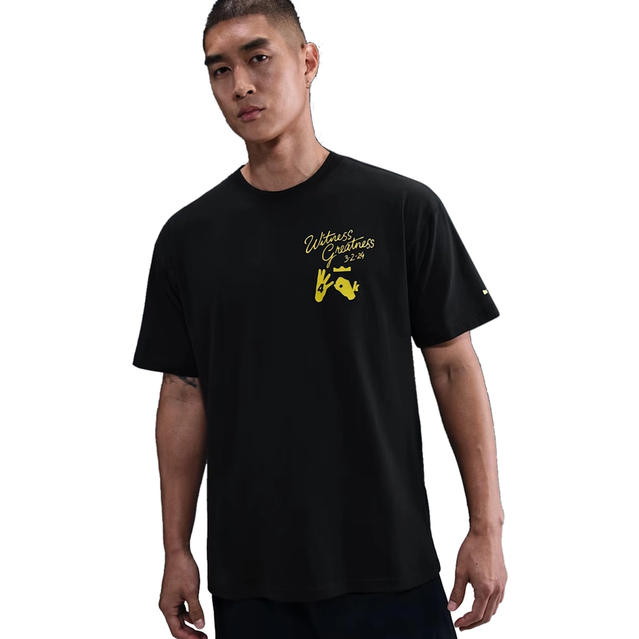 NIKE MEN'S MAX90 LEBRON UNCHARTED BASKETBALL T-SHIRT 'BLACK'