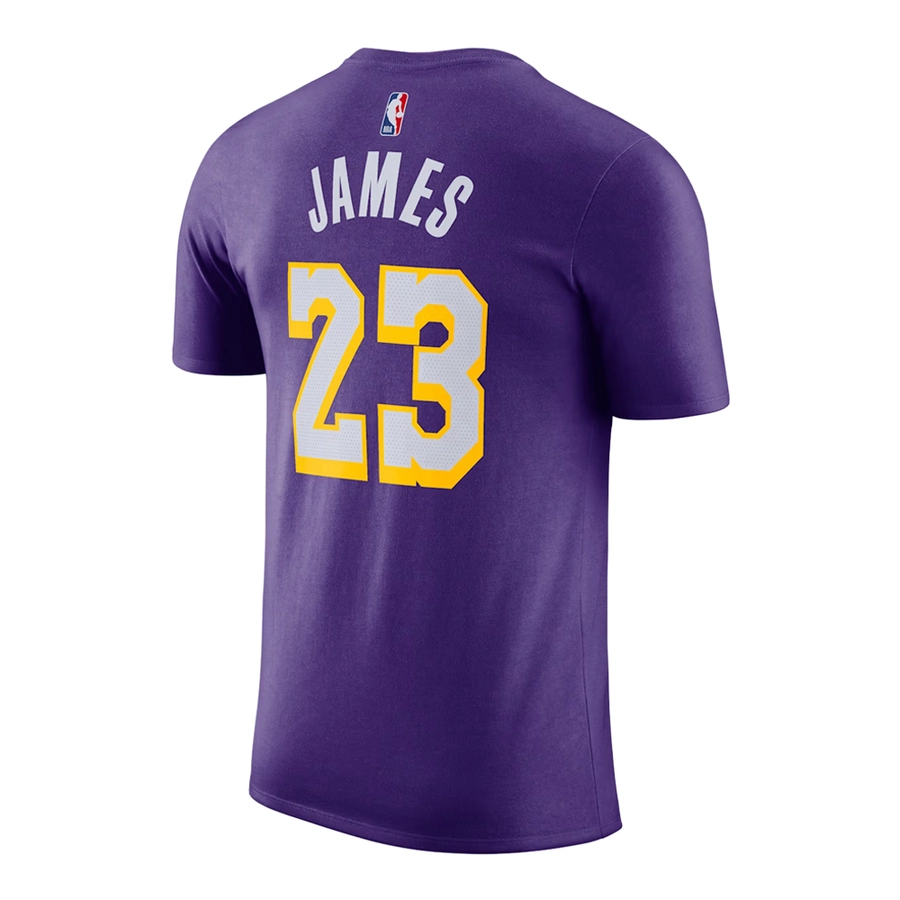 NIKE LEBRON JAMES NBA LOS ANGELES LAKERS ESSENTIALS STATEMENT T-SHIRT 'PURPLE'
