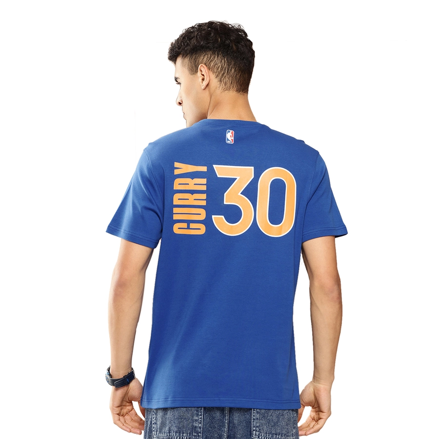 NBA STEPHEN CURRY GOLDEN STATE WARRIROS CLASSIC PRINTED T-SHIRT 'ROYAL BLUE'
