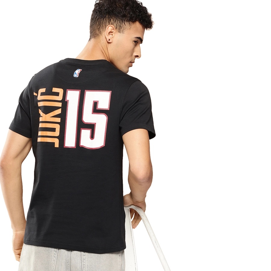 NBA NIKOLA JOKIC DENVER NUGGETS CLASSIC PRINTED T-SHIRT 'BLACK'