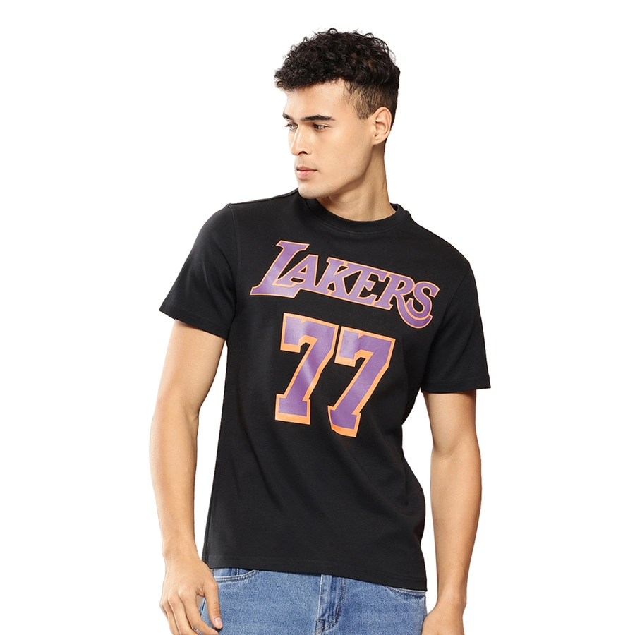 NBA LUKA DONCIC LOS ANGELES LAKERS CLASSIC PLAYER NAME T-SHIRT 'BLACK'