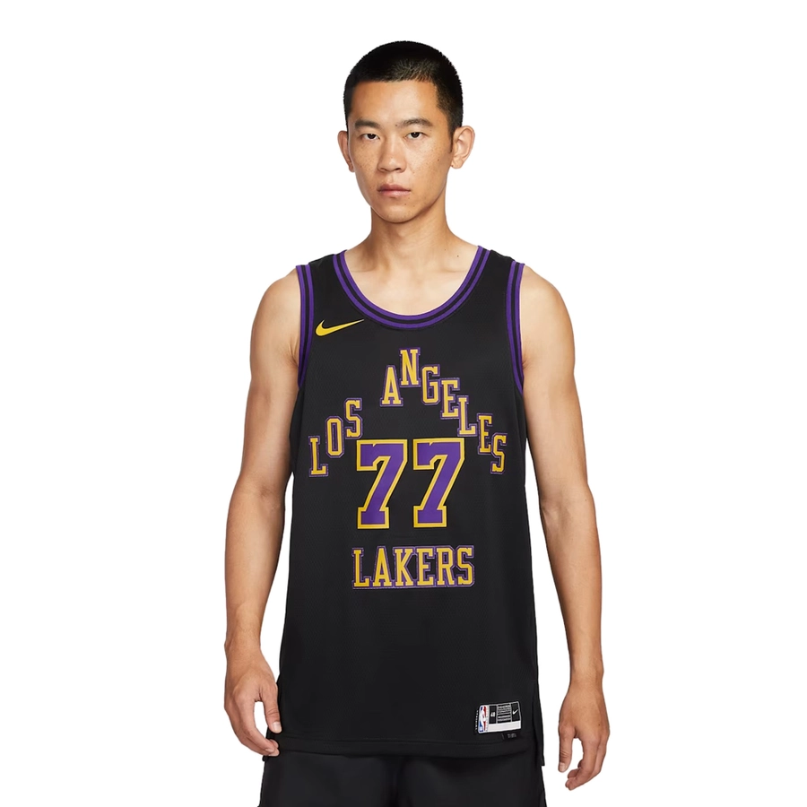 NIKE MEN'S LUKA DONCIC LOS ANGELES LAKERS DRI-FIT NBA CITY EDITION SWINGMAN JERSEY 'BLACK'