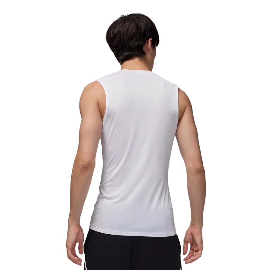 NIKE JORDAN MEN'S DRI-FIT SLEEVELESS BASE LAYER SPORT TANK 'WHITE'