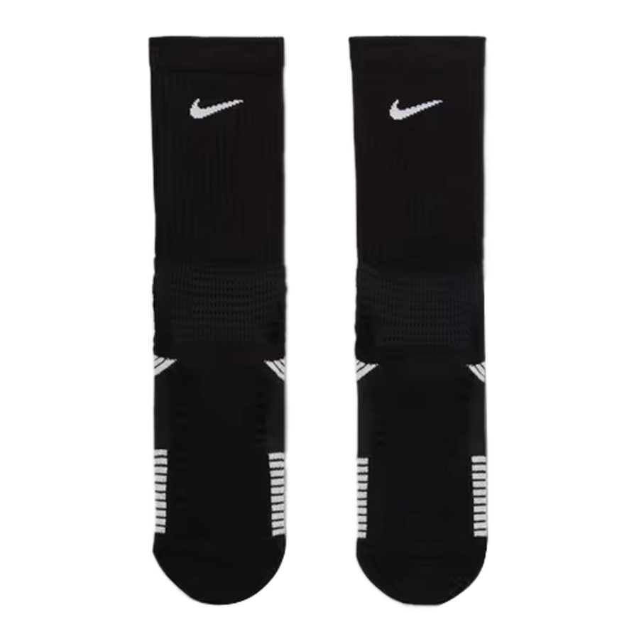 NIKE ELITE 2.0 CUSHIONED CREW SOCKS (1 PAIR) 'BLACK/WHITE'