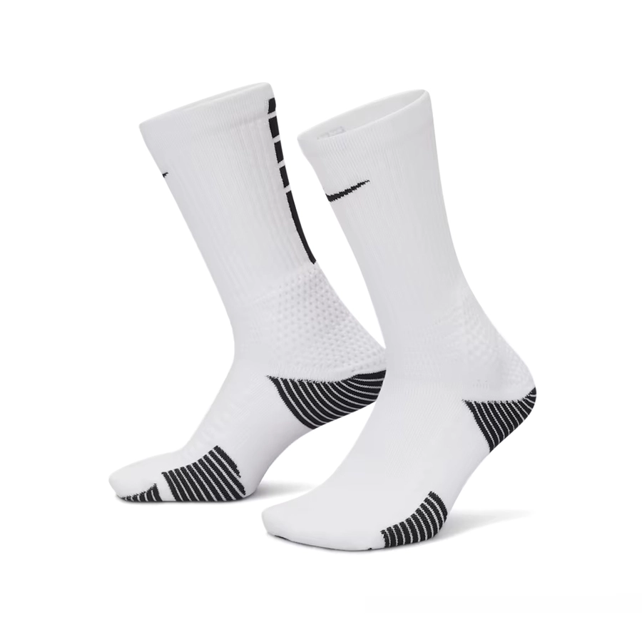 NIKE ELITE 2.0 CUSHIONED CREW SOCKS (1 PAIR) WHITE